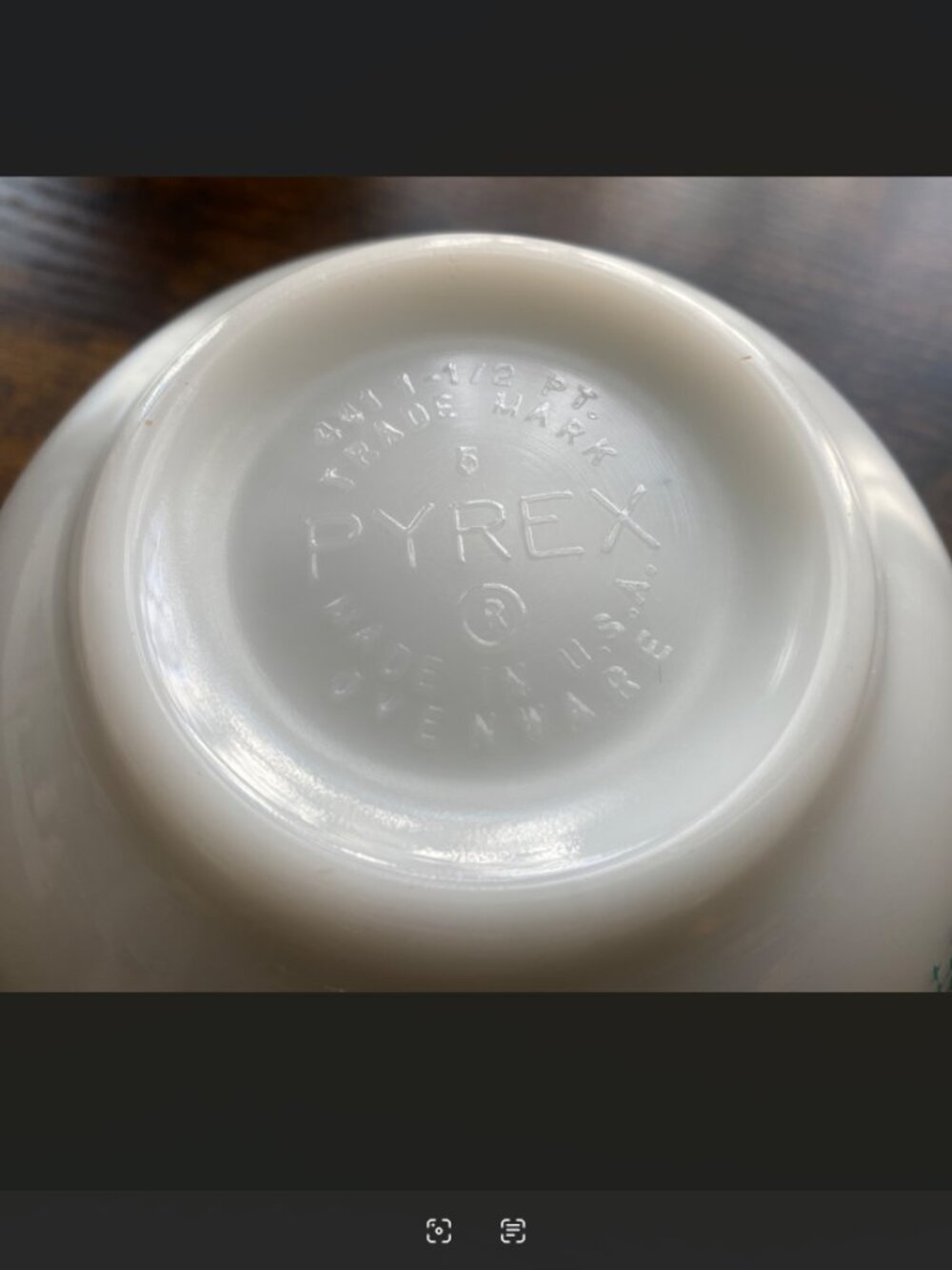 Vintage Pyrex Turquoise Amish Butterprint 1.5 Pint Cinderella Nesting Bowl - Picture 13 of 15